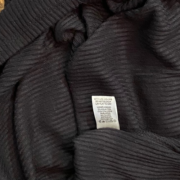 HEARTS & HIPS Ribbed Lace Up Dress Knit Grommets - Picture 6 of 6